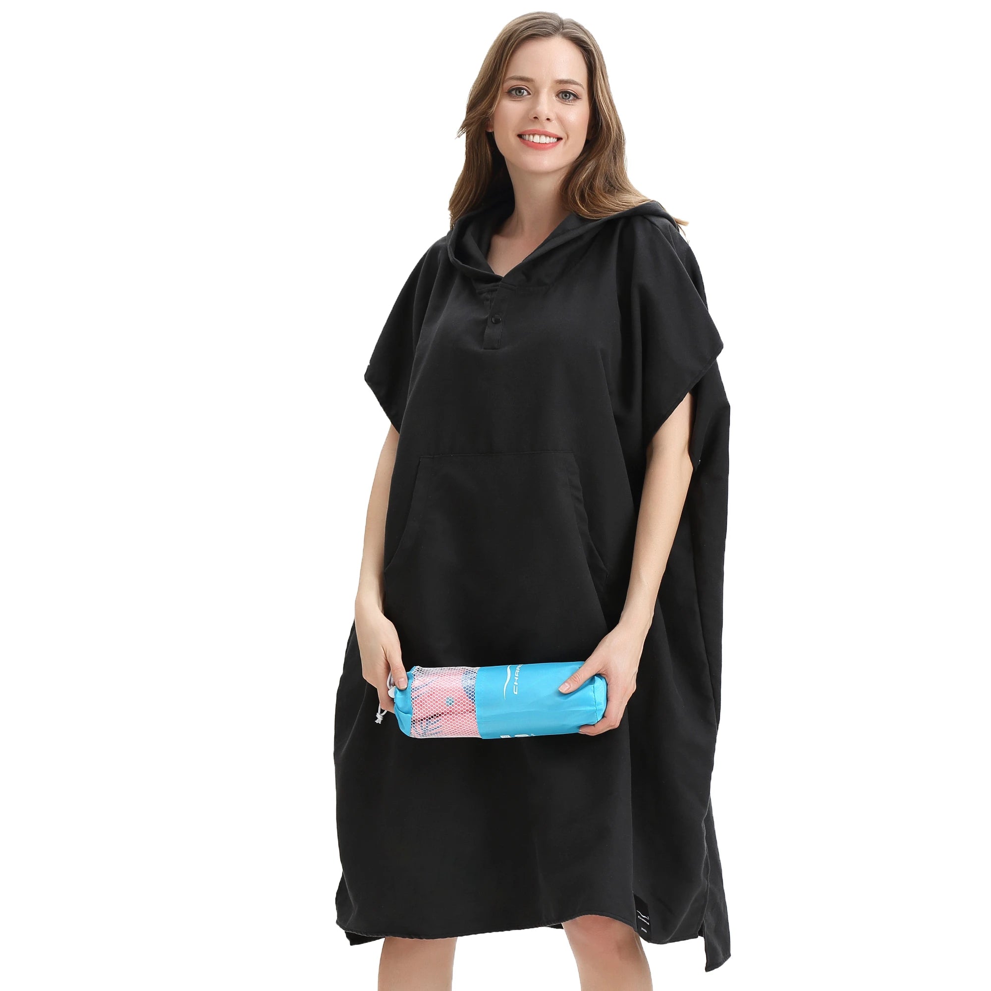 Leisure Daily Use Original Design Large Printed Plain China Supplier Best Quality Private Custom Adult Poncho Hooded Towel Beach