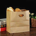 Wholesale Recyclable Eco Friendly Branded Promotional Food Reusable Shopping Paper Bags Logo Printed Kraft Paper Bag