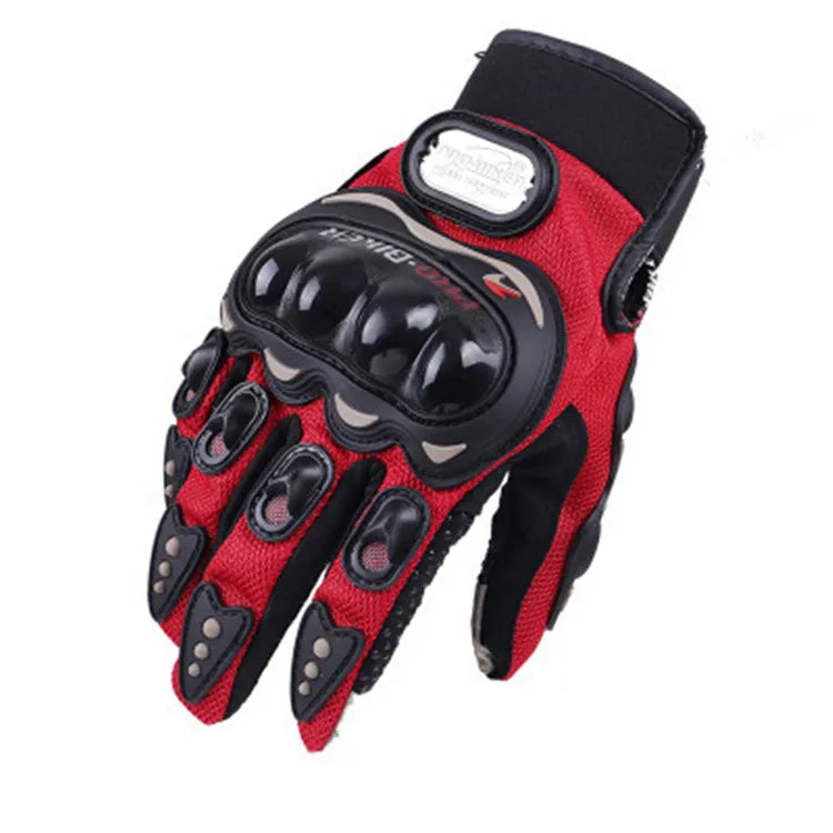 YOUME Anti-Slip Full Finger Bicycle Gloves Knight Motocross Mittens for Outdoor Bike Cycling Training Protective Sport Gloves