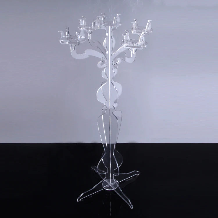 Customizable Acrylic Candle Holder Clear Lucite Candle Holders