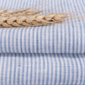 European 100% Linen 160gsm Yarn Dyed Fabric Premium Striped Textile for Men's Shirts and Bedding Sample Order for Men