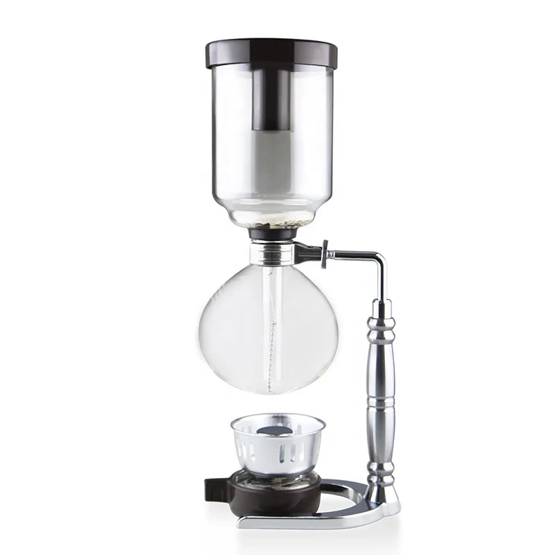 Glass Syphon Siphon Coffee Maker with Wooden Handle