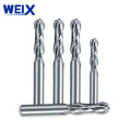 Weix Two Flutes Ball Nose End Mill Round Spherical Ball Nose Milling Cutter Wood Machine