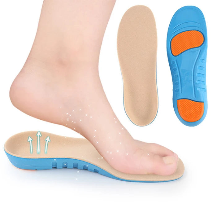 Factory Direct Feet Pads Wholesale Plantar Fasciitis Arch Support Foot Care Medical Diabetic Plastazote Insoles for Sho'e Brown