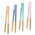 Multi-functional  Bamboo  Colorful Bread Tongs  Salad Clips  Food Clamp