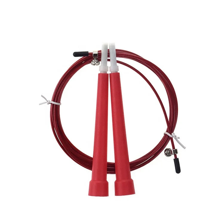 Custom Professional Skipping Rope ABS Plastic Handle Steel Wire Rope Jump Rope