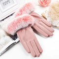 Cheap Touch Screen Warm PU Synthetic Leather Ladies Hand Gloves