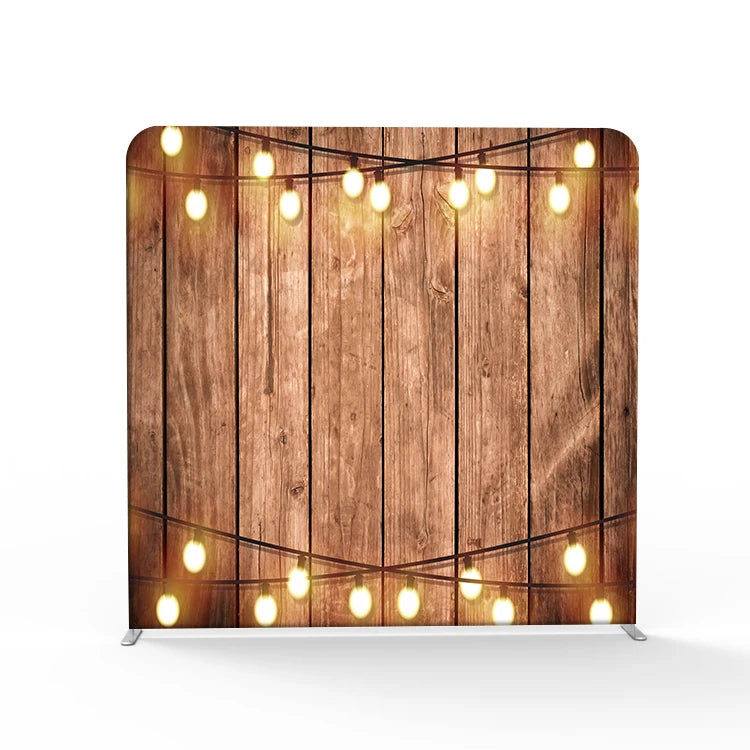 Custom Logo Dye Sublimation Eco-friendly Portable Aluminum Tube Tension Fabric 8x8 Backdrop Pillow Case Stand Trade Assurance