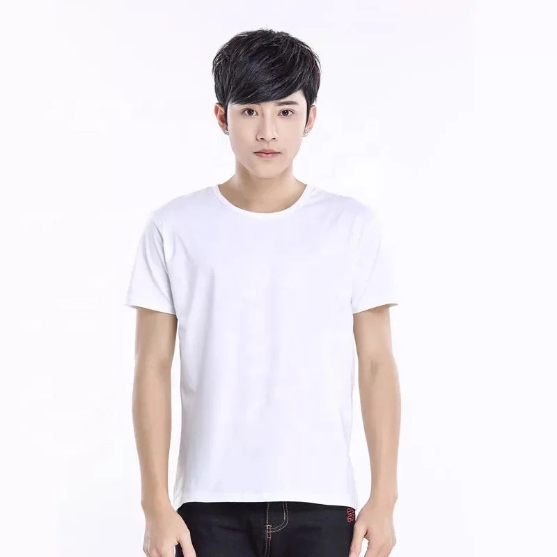 Custom Home Sublimation Blank Polyester Advertising T Shirt for Daily Use/Advertising Use