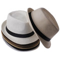 Wholesale Fashionable Unisex Fedora Straw Hats Customized Fedora Straw Hat