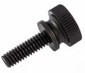M3 M4 M5 Steel Round Knurled Decorative Head Black Thumb Screw