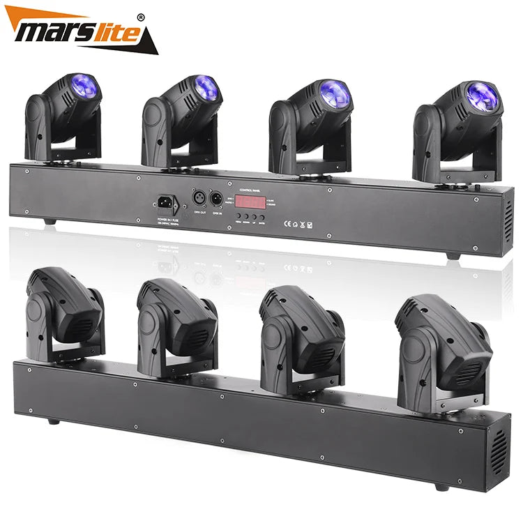 Cabeza Movil Led 4*10w Luces Roboticas Dj RGBW LED Beam Stage Moving Head Party Beam Lights