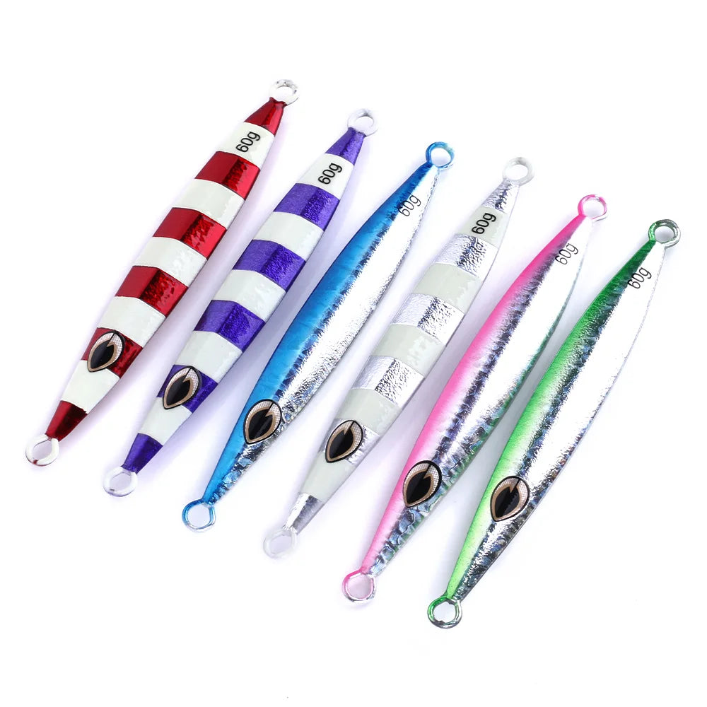 Outdoor Deep Sea Sinking Lure Metal Fishing Lures Lead Casting Jig Lures Rcm Jig Switch