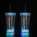 Party Decorations Led Plastic Bottle Cup Led Drinking Glass With Straw