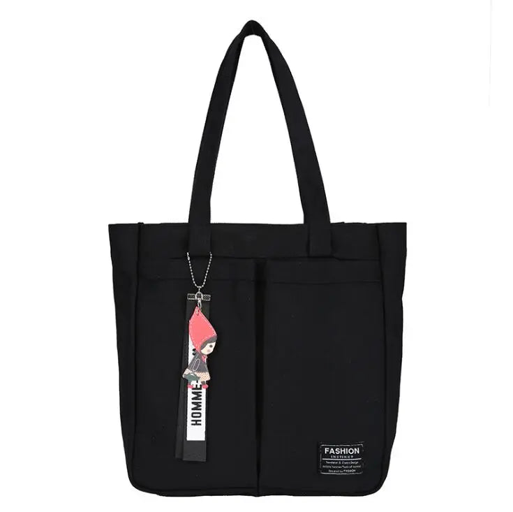 Reusable Grocery Fabric Market Big Capacity Canvas Women Shopping Bag Lady Handbags Tote Shoulder Bags Custom logo