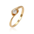 Changed Stone Color Gold Plated 1 Gram Gold Ring Design Jewelry Thumb Girl Women Stainless Steel Crushed Ice Ring
