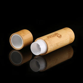 5g Diy Empty Container Plastic Lipstick Tube and Wooden Bamboo Lipstick Lipstick Tube