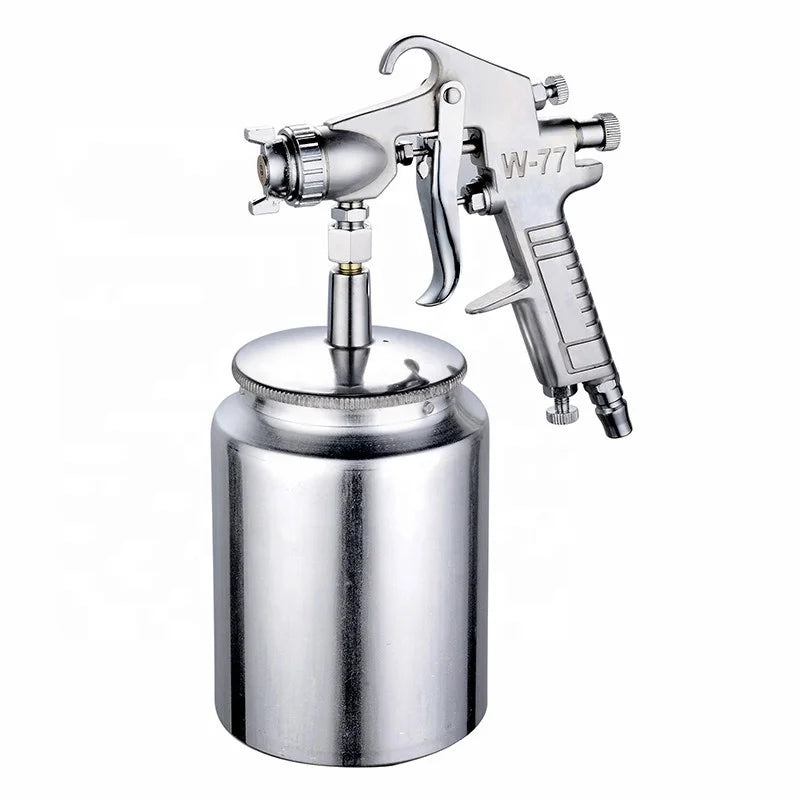 W-77 Suction Air Spray Gun Furniture Auto High Pressure Paint Sprayer Air Hopper 3.0mm Pneumatic Spray Gun PG827