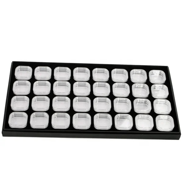 Popular clear Plastic Jewelry Gemstone Display Stand Hot Sale Gem Suspension Diamond Storage Display showcase