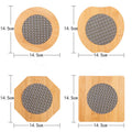 Classical Hot Sell Natural Bamboo Eco-Friendly Modern Anti-scalding Mug Coaster Mat