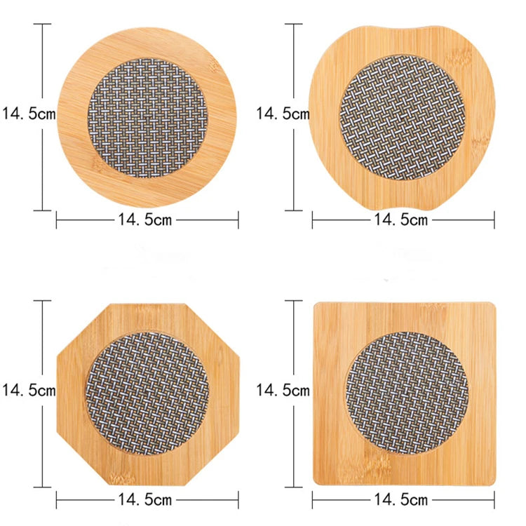 Classical Hot Sell Natural Bamboo Eco-Friendly Modern Anti-scalding Mug Coaster Mat