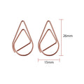 Creative Custom Pearl Tears Water Drop Shape Plate Iron Wire Paper Clips Non-Magnetic for School