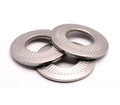Stainless Steel Brass DIN Standard Zinc Finish Serrated Tooth Knurling Conical Beveled Face Washers