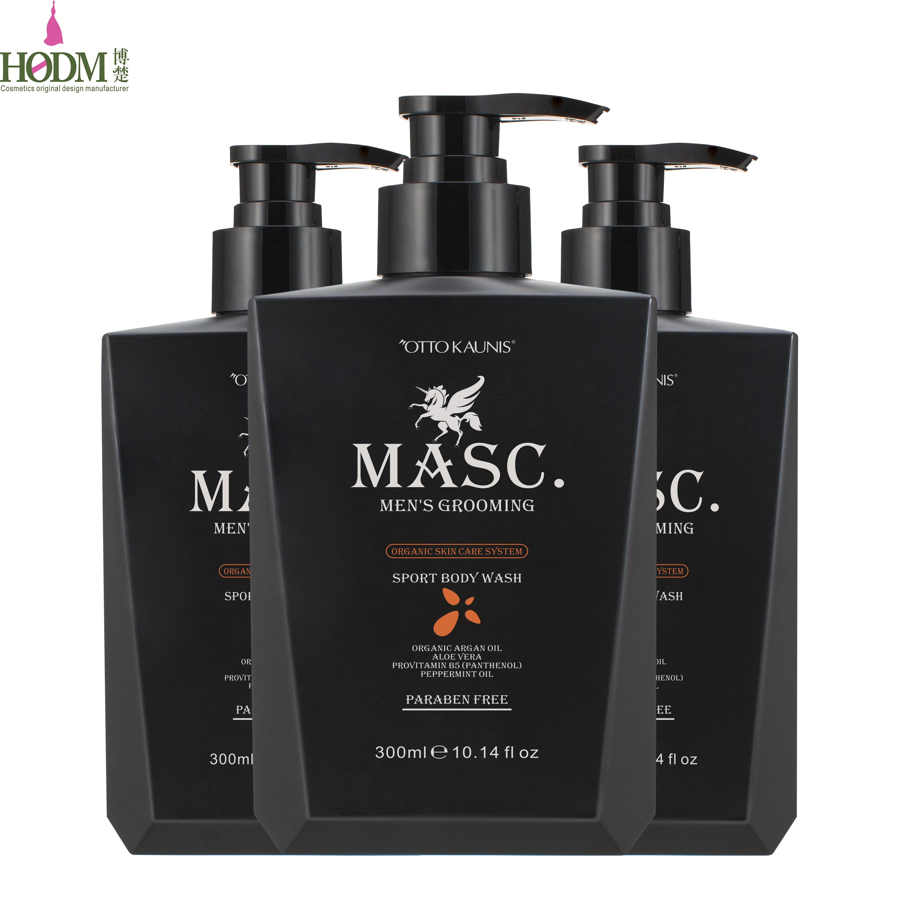 Men's Grooming Skin Care Wash Organic Argan Oil Sport Body Wash Aloe Vera Shower Gel