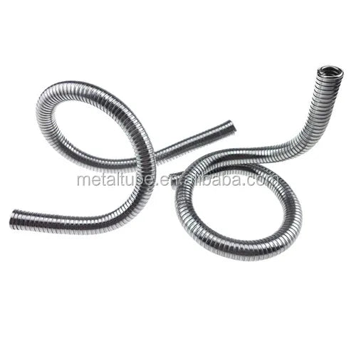 Metal Flexible Bendable Gooseneck Tubing Heavy Duty Hose Chrome Plated Black Oxide Industrial Use