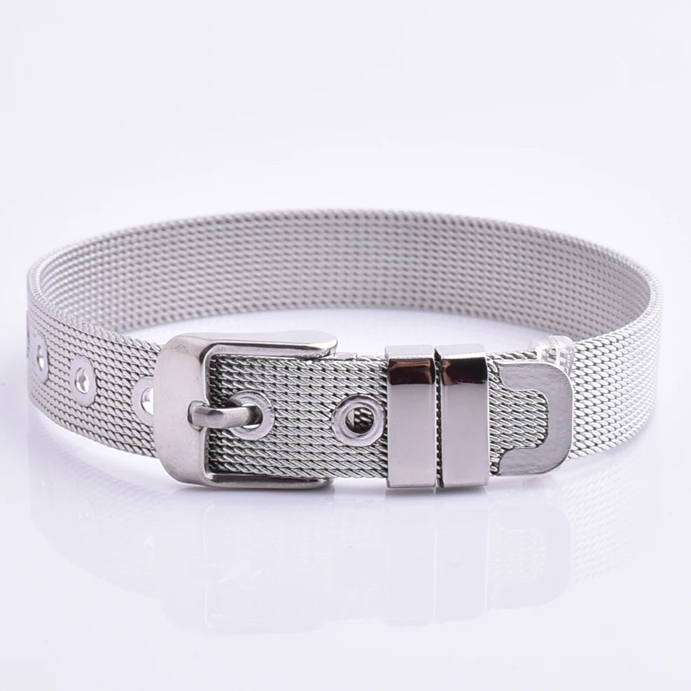 Factory Hot Sale Turkish 316L Stainless Steel Silver Watch Chain Bangle Engraved Metal Steel Bangle for Men