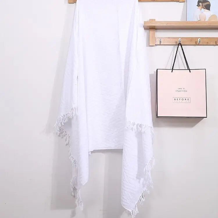 Quick-Dry Cotton Haji Towel for Ihram Woven Technique for Pilgrimage & Travel