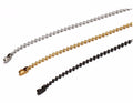 Classic Stylish 2.4mm Stainless Steel Chain Ball Shape Beads Fashionable Black Gold Silver Plated for Weddings Engagements Gifts