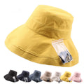 Wholesale Outdoor Summer Wide Brim Sun Hat Fashion Women Beach Hat Anti UV Spring Fall Summer Cotton Bucket Hat for Woman Lady