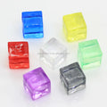 8mm Ice Cube Beads Transparent Acrylic Beads for Goblet Decoration Tropical Drinks Accessory