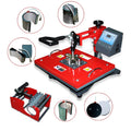 Topjlh 8 in 1 Combo Heat Press Machine Cup Magic Mug T-Shirt DIY Printing Sublimation Machine Easy to Use