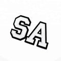 Multi-Color Eco-Friendly Iron-On Embroidered English Letters with Beads Decoration for Jerseys and Garment Sewing Accessories
