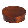 Classical Hot Sell Japan Style Handmade Lacquer Detachable 19cm Oval Wooden Lunch Box