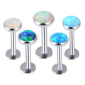 Mixed Color and Size Low MOQ Flat Back Screw Opal Helix Cartilage Earring Labret