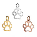 Fashion Stainless Steel Dog Paw Prints Charm Pendant Elegant & Stylish Dog Lover's Accessory