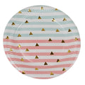 Wholesale New Hot Sell Disposable Vivid  250gsm   9 Inch Gold Triangle Paper Plates