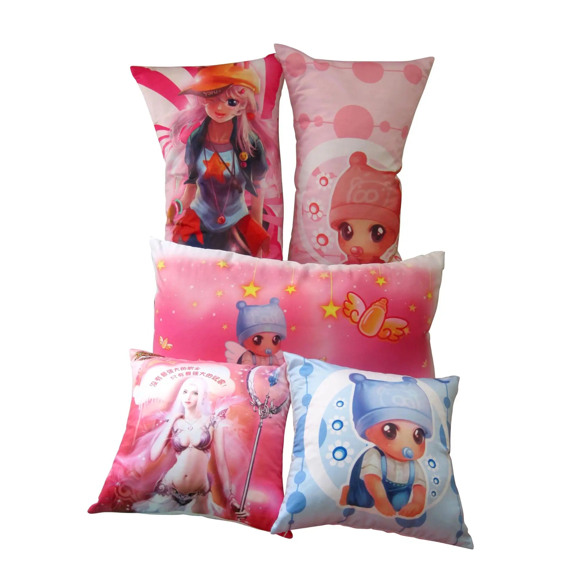 Custom Make Your Own Uncensored Picture Super Soft Square Rectangle Body Pillow Double-sided Printing With Zippers