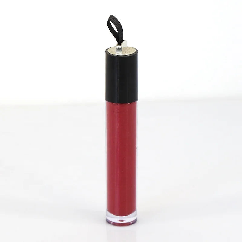 Glitter Custom Logo Lip Gloss Waterproof Long-lasting Bling Bling Lanyards with 2 Colors Dropshipping