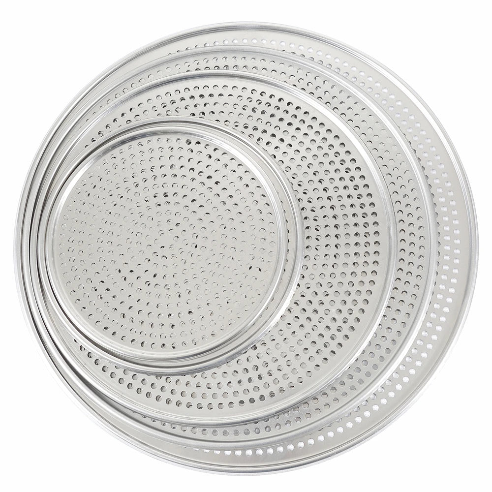 Factory Sell Pizza Pan Aluminum Perforated Pizza Tray for Kitchen
