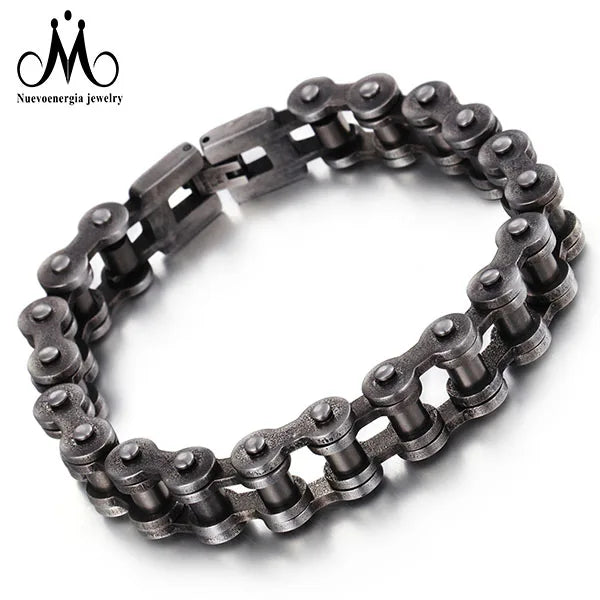 Fashion Man Jewelry Stainless Steel Retro Bike Chain Bracelet Motorcycle Link Man Wristband Bracelet Jewelry