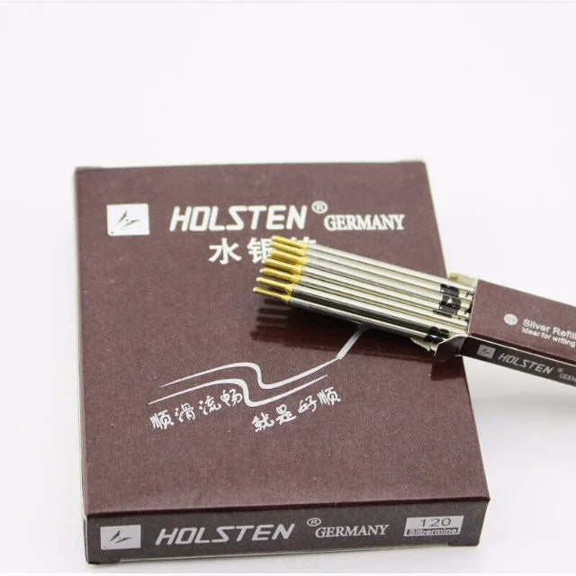 Holsten Germany Metal Pipe Silver Refill Pen for Leather Marking