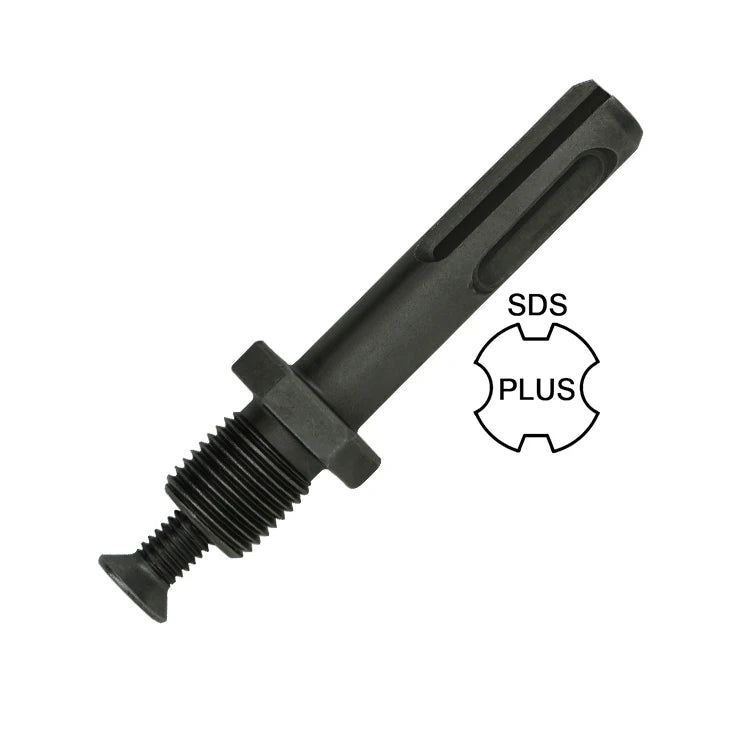 SDS Plus to Drill Chuck Adapter for 1/2 and 3/8 In. 3-Jaw Chuck