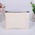 Wholesale Custom Printed Cotton Canvas Makeup Bag with Zipper