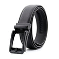 Custom OEM Men Genuine Cowhide Leather Belt With Automatic Belt Buckle