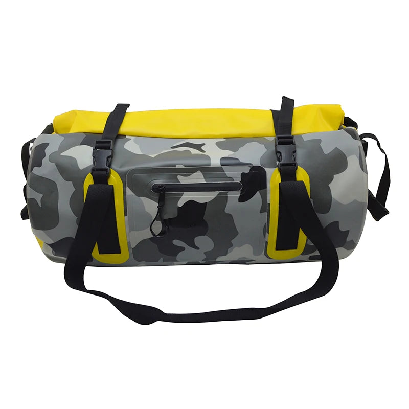 Outdoor Camping Hiking Waterproof PVC Camo Duffel Bag 40liter