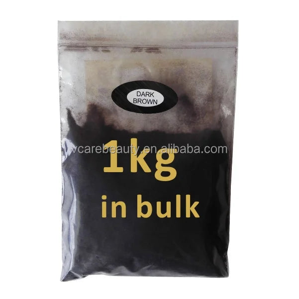 Factory Direct Dark Brown Cotton for Powder with Keratin for Hair Enhancement & Volume Add-Fast Delivery